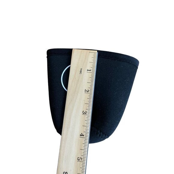 Java Sok Insulated Sleeve Cold Coffee Used Black with White Lettering Reusable S - Picture 7 of 8